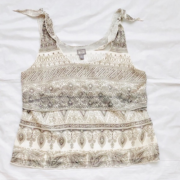 Converse Black and White Sheer Sleeveless Top - Picture 3 of 8